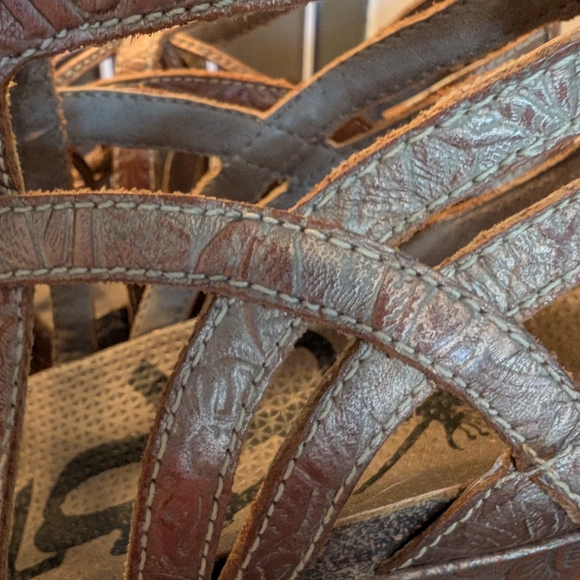 OTBT Nomadic Wedge Sandals In Pewter,9 - Picture 5 of 6